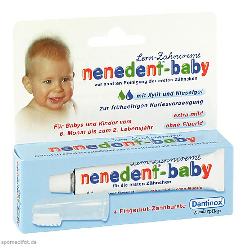 Nenedent Baby Pastă de dinți pentru bebeluși, 20 ml, Dentinox Berlin