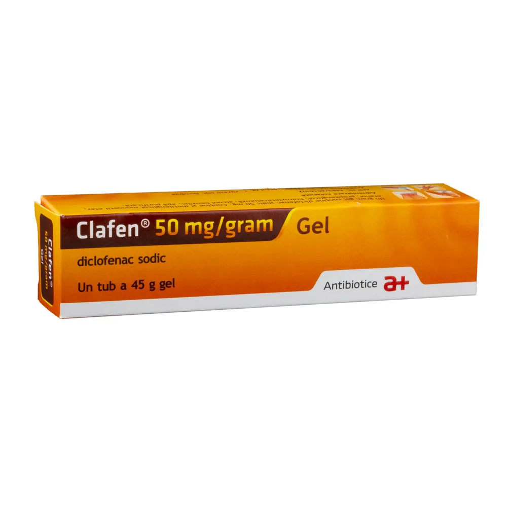 Clafen 50 mg/g gel, 45 g, Antibiotice