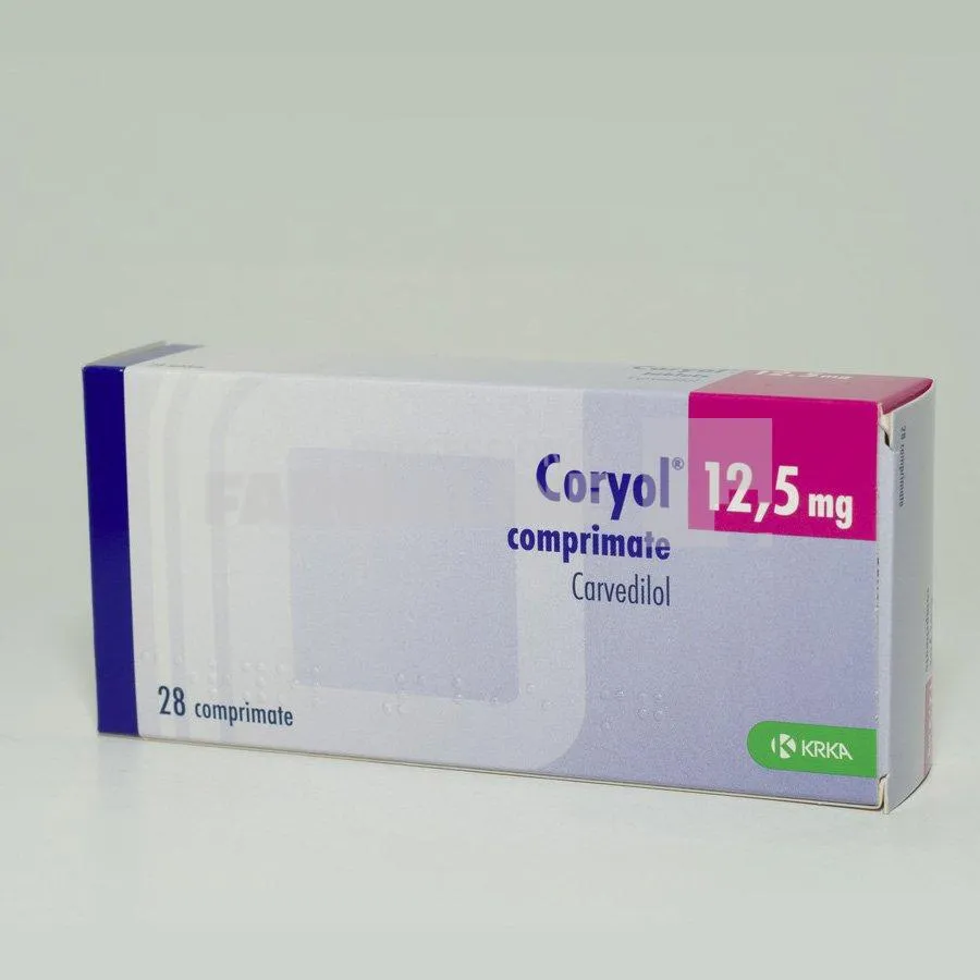 CORYOL 12,5 mg x 28 COMPR. 12,5mg KRKA D.D. NOVO MESTO