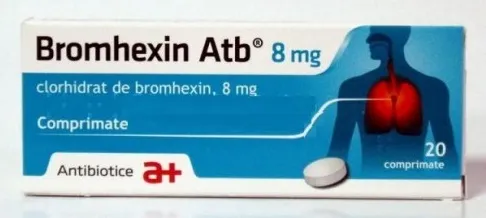 Bromhexin 8 mg, 20 comprimate, Antibiotice