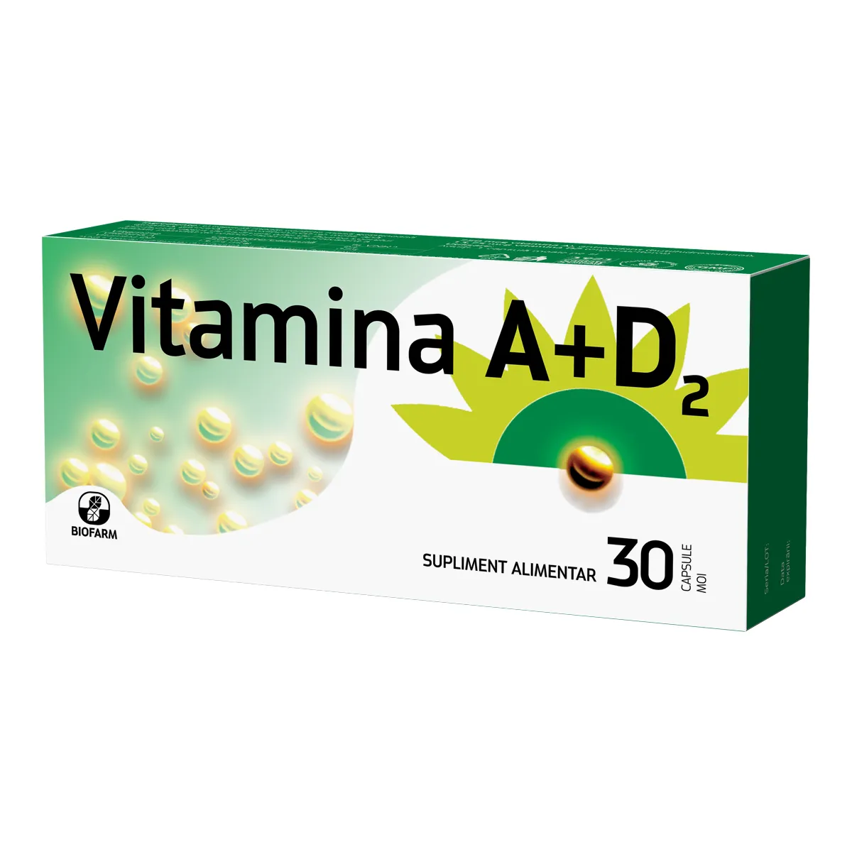 Vitamina A+D2 x 30 capsule moi-Biofarm