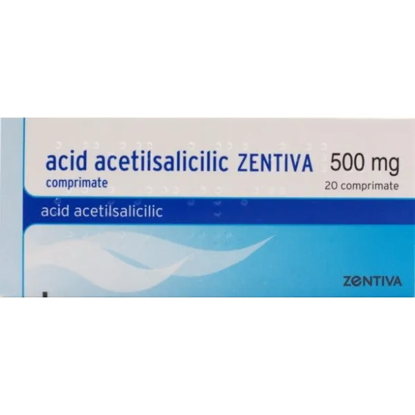 ACID ACETILSALICILIC ZENTIVA 500 mg x 20