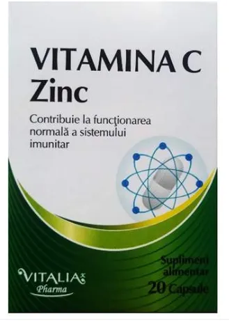 Vitamina C + Zinc x 20cps (VitaliaK)
