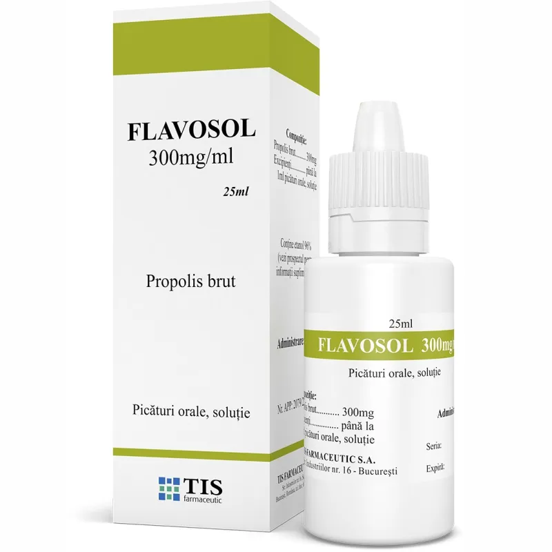 Flavosol soluție orală 300 mg, 25 ml, Tis Farmaceutic