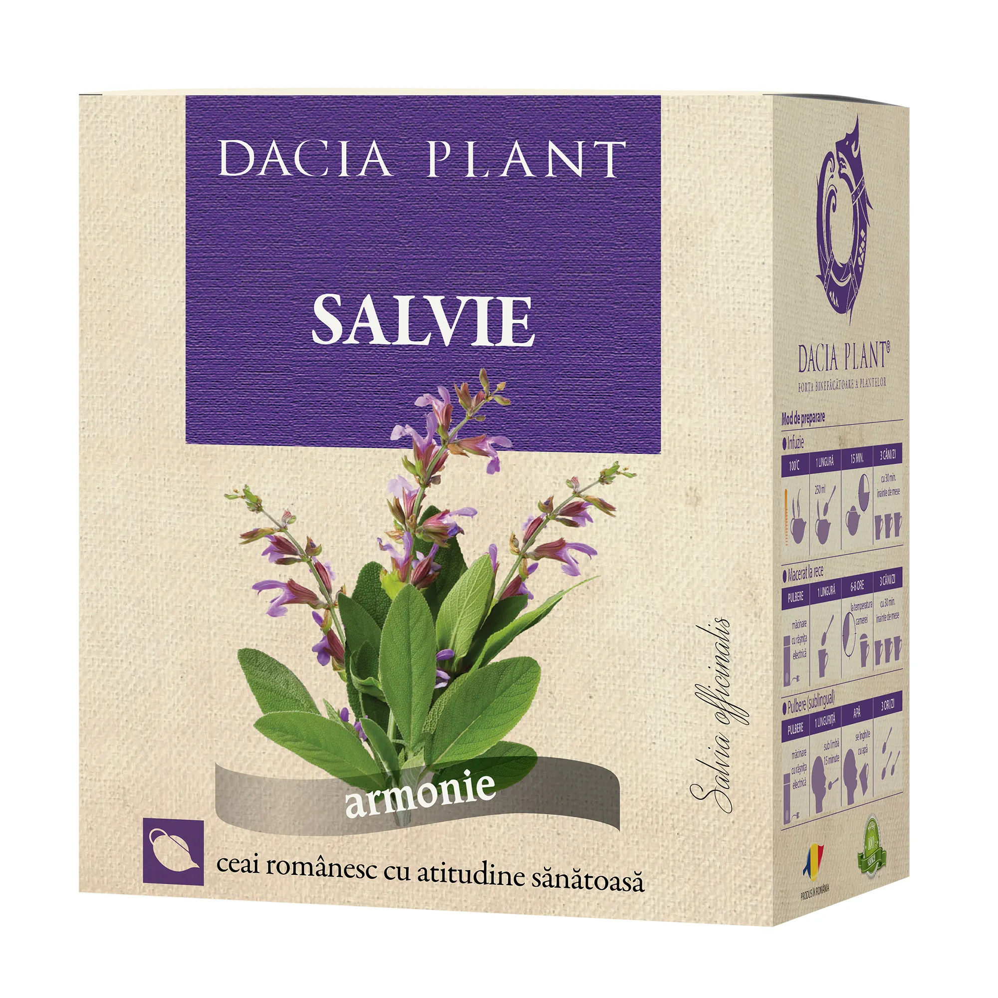 Ceai Salvie, 50g, Dacia Plant
