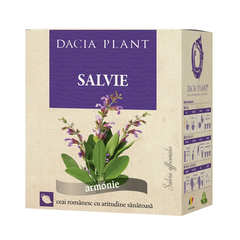Ceai de Salvie, 50 g , Dacia Plant