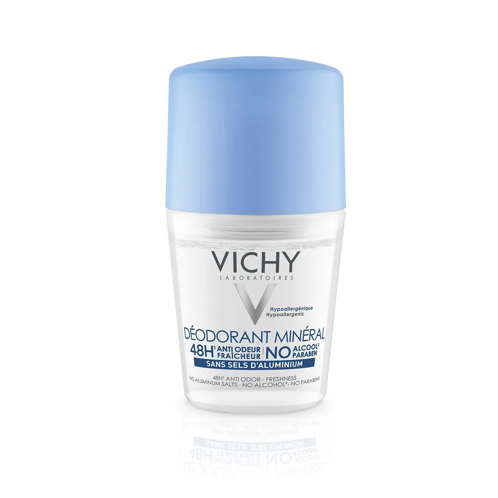 Vichy Deo Roll on, Deodorant Mineral (fara saruri de aluminiu) eficacitate 48h 50 ml