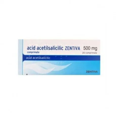 Zentiva Acid acetilsalicilic 500mg, 20 comprimate