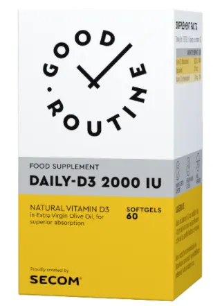 Daily D3 2000UI Good Routine 60cps Secom
