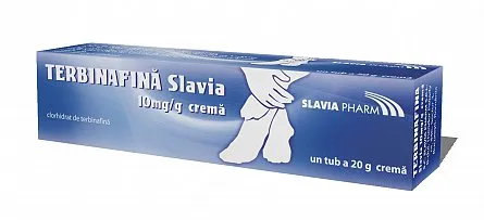 Terbinafină 10 mg/g cremă, 20 g, Slavia