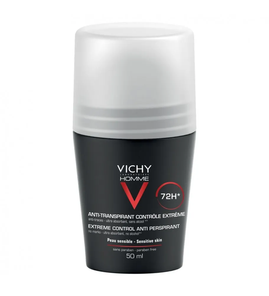 Vichy Homme deo roll-on control extrem, eficacitate 72h 50ml