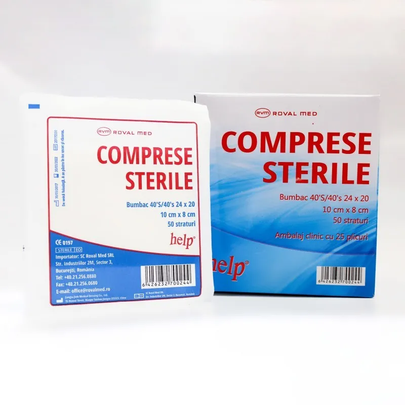 HELP COMPRESE STERILE 10CM/8CM