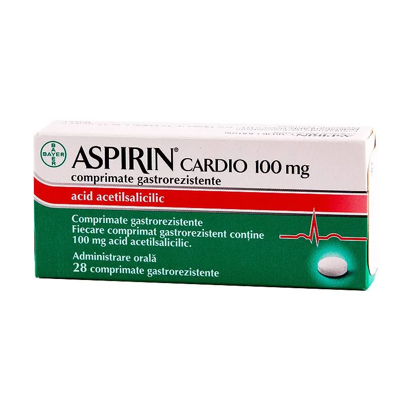 Aspirin Cardio 100 mg x 28 comprimate -Bayer
