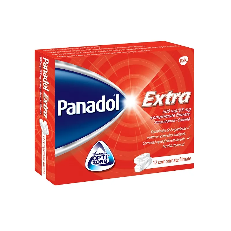 PANADOL EXTRA 500 mg/65 mg x 12