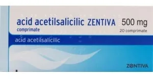 Acid acetilsalicilic Zentiva 500mg x 20 comprimate